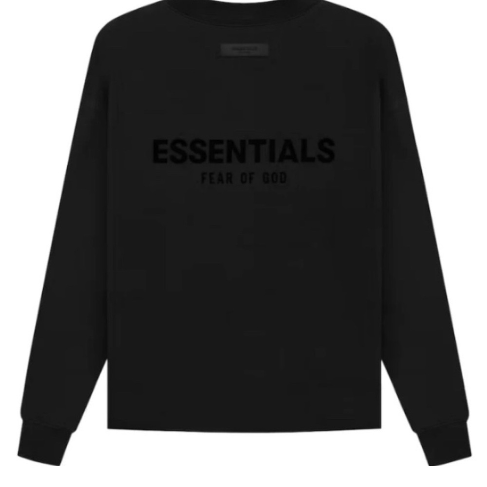 Fear of God Essentials Black shirt long sleeves